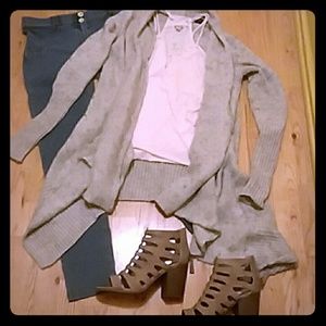 Guess "Etta" wrap front, double strap blouse